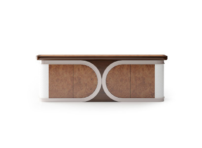 Elegante braune Holz-Konsole im zeitlosen Design