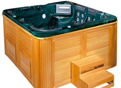 Whirlpool Blubberbad Badefass Spa-Bad Erholungsbecken Thermalwanne 235x220 cm