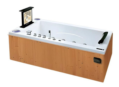 Whirlwanne Whirlpool Blubberbad Hydromassagewanne Spa-Bad 190x115 cm