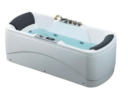 Komfortwanne Wanne Luxuswanne Acrylwanne Whirlpool Blubberbad 175x80 cm