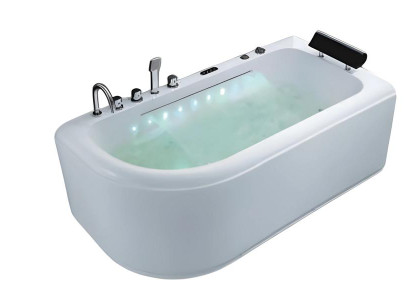 Massage Badewanne Whirlpool Spa Whirlwanne Hydromassagewanne 180x85 cm