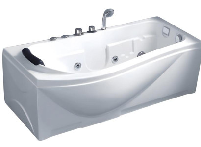 Acrylwanne Luxuswanne Whirlpool Blubberbad Komfortwanne Massagebad 170x85 cm