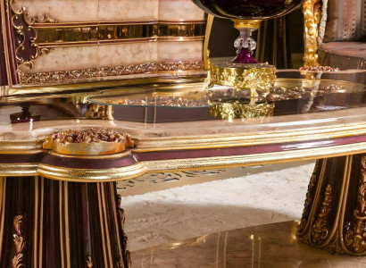 Eleganter brauner Holz-Couchtisch im modernen Design