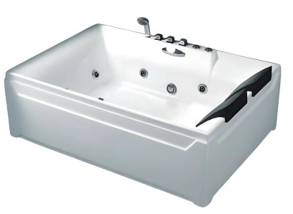 Badewanne Whirlpool Blubberbad Hydromassagewanne Spa-Bad Whirlwanne 183x123  cm