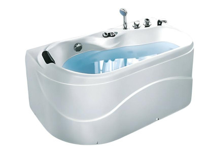 Hydromassagewanne Massagebecken Whirlpool Blubberbad Spa-Bad 141x76 cm