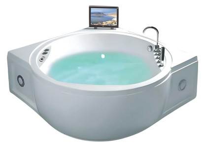 Acrylwanne Whirlpool Blubberbad Hydromassagewanne Spa-Bad Whirlwanne 154x154 cm