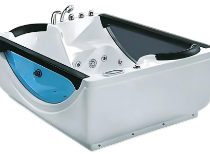 Massagebad Whirlpool Whirlwanne Hot Tub Blubberbad Hydromassagewanne 180x130 cm