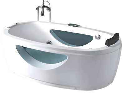 Bad Luxuswanne Whirlpool Badewanne Wellnesswanne Blubberbad Wanne 182x100 cm
