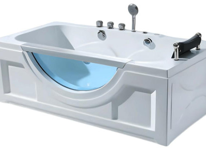 Spa Hydromassagewanne Whirlpool Whirlwanne Massagebecken Sprudelbad 170x92 cm