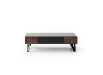 Eleganter brauner Couchtisch aus Holz im modernen Stil