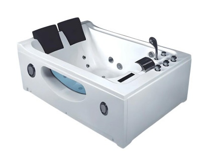 Whirlwanne Whirlpool Blubberbad Hydromassagewanne Spa-Bad 172x120 cm