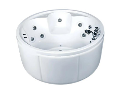 Whirlwanne Whirlpool Blubberbad Hydromassagewanne Spa-Bad Sprudelbad 150x150 cm