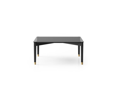 Luxuriöser Schwarzer Couchtisch Stilvoller Wohnzimmer Holztisch
