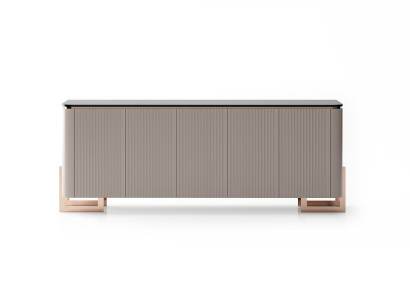 Moderne Beige Konsole Luxuriöses Sideboard Wohnzimmer Anrichte