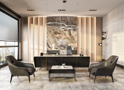 Edle Arbeitszimmer Möbel Designer Grauer Tisch Konsole Couchtisch