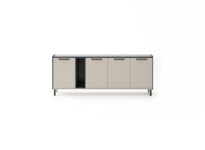 Moderne Beige Konsole Wohnzimmer Sideboard Luxus RTV Holzmöbel