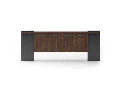 Elegante Braune Wohnzimmer Konsole Designer Holz Kommode Möbel