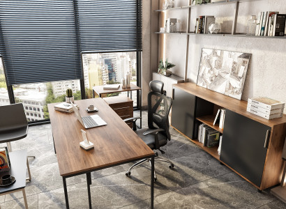Stilvolles Büro-Set Designer Chefschreibtisch Luxuriöse Konsole Tisch