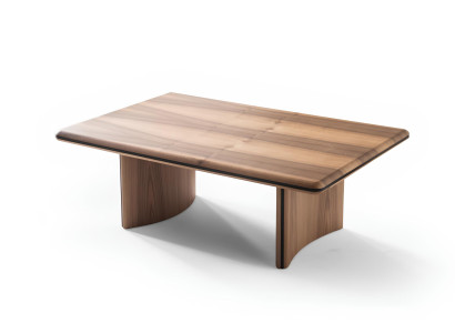Eleganter brauner Holz-Couchtisch im modernen Design