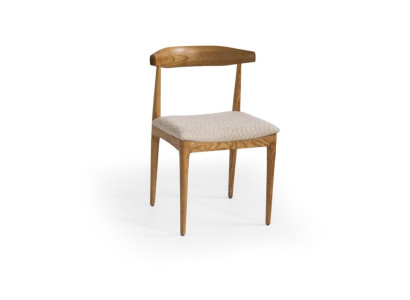 Eleganter Brauner Holzstuhl im modernen Design