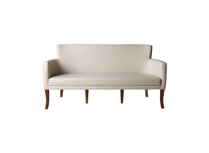 Weißer Kunstleder Dreisitzer Designer Ledersofa Wohnzimmer Möbel