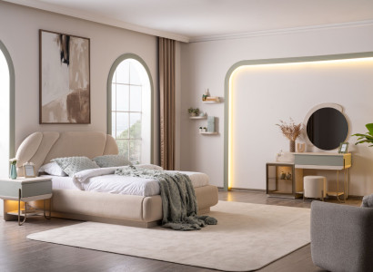 Ein Schlafzimmer-Set, das eine gemütliche Atmosphäre schafft