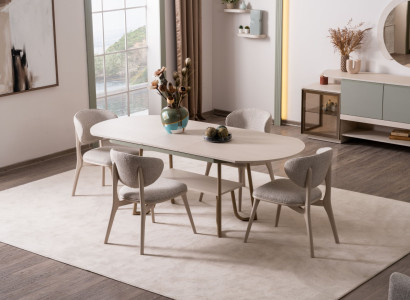 Elegantes Esszimmer-Set – Komfort und modernes Design.