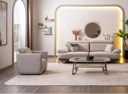 Elegantes Set in modernem Design für ein stilvolles Wohnzimmer
