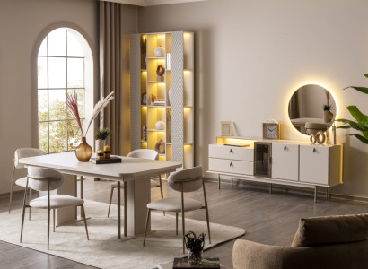 Esszimmer-Set Ein moderner Akzent – ein stilvolles Set für Ihre Einrichtung