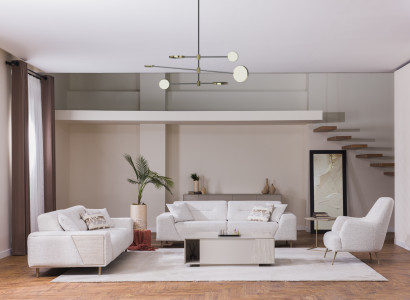 Wohnzimmer-Set Eleganter Akzent im Interieur Schlichtheit und Stil vereint