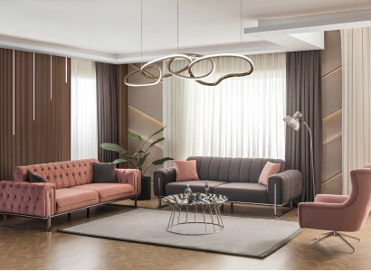 Maximaler Komfort: Sofa und Sessel in modernem, stilvollem Design