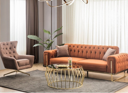 Set Sofa mit Sessel Schönheit und Stil in jeder Linie