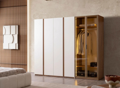 Kleiderschrank  in modernem Design  Klare Linien und Komfort