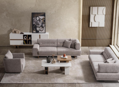 Wohnzimmer-Set im modernen Stil Harmonie von Zweckmäßigkeit und Gemütlichkeit