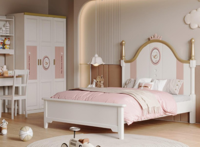 Luxus Set Kinderzimmer Bett Kleiderschrank Design Möbel Jugendzimmer