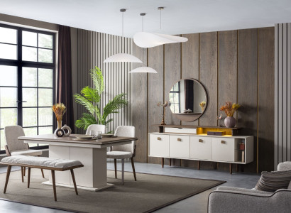 Modernes Esszimmer für ein stilvolles Zuhause Gemütlichkeit und Schlichtheit