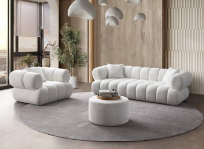 Sofa und Sessel im gleichen Stil für ein harmonisches Interieur