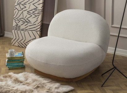 Bequemer, moderner Sessel Ästhetik des Interieurs in jeder Linie