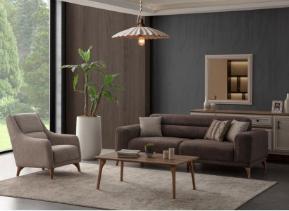 Moderner Komfort im Set – Sofa und Sessel für das Wohnzimmer