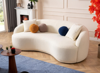 Modernes, stilvolles Sofa  Harmonie aus Gemütlichkeit und Schönheit