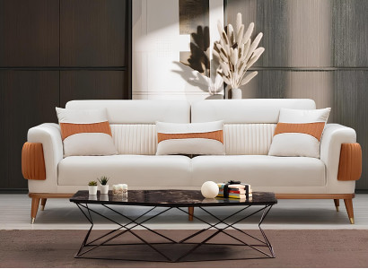 Sofa in stilvollem Design Moderner Minimalismus und Komfort