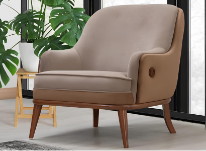 Schlichte Ästhetik – ein moderner Sessel für Gemütlichkeit im Wohnzimmer