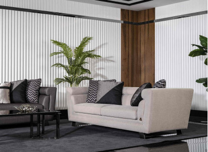 Sofa Couch Stoff Polster Hochwertig Sofas Couchen Wohnzimmer Design 3 Sitzer
