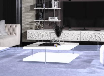 Wohnzimmertisch Couchtisch Beistelltisch Konsolen Weiß Holz Hochwertig Tisch