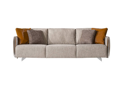Hochwertig Sofa 4 Sitzer Farbe Grau Wohnzimmer Design Stil Möbel Moderne