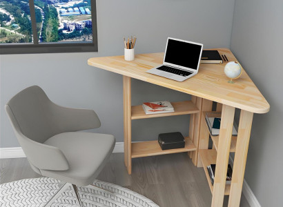 Arbeitszimmer Beiger Computertisch Designer Ecktische Luxus Laptoptisch