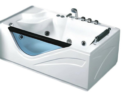 Whirlpool Blubberbad Hydromassagewanne Spa-Bad Whirlwanne 160x90 cm