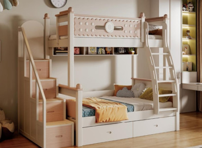 Doppelstockbett Holz Hochbett weiß Etagenbett Stockbett Kinderbett Jugendbett