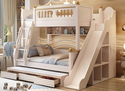 Holz Etagenbett weiß Jugendbett Kinderbett Stockbett Doppelstockbett