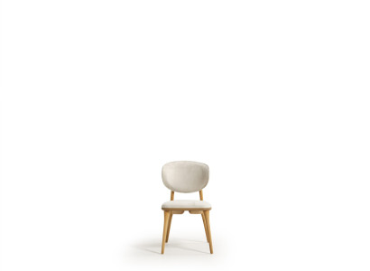 Designer Weißer Sitzstuhl Polsterstühle Edle Textil Lehnstühle
